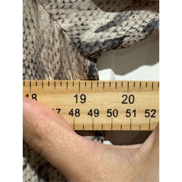 RAMY BROOK Lauren Blush Combo 100% Silk Smocked Waist Dress Small - Picture 6 of 15